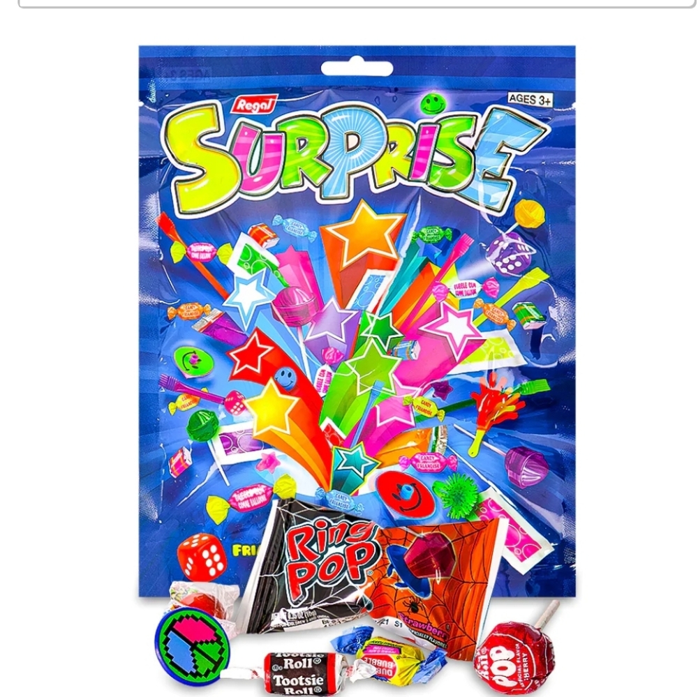 Surprised candy bag